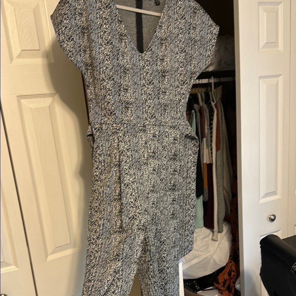 Express Black and White Jumpsuit